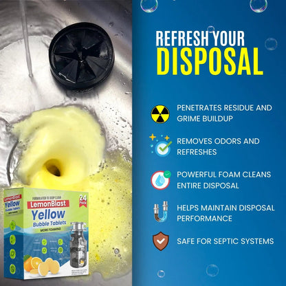 LemonBlast Yellow Bubble Tablet Cleaner (Buy 1 Get 1 Free*)