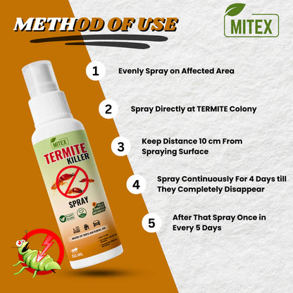 Termite Killer Spray - Effective Pest solution for your home (Buy 1 Get 2 Free!)