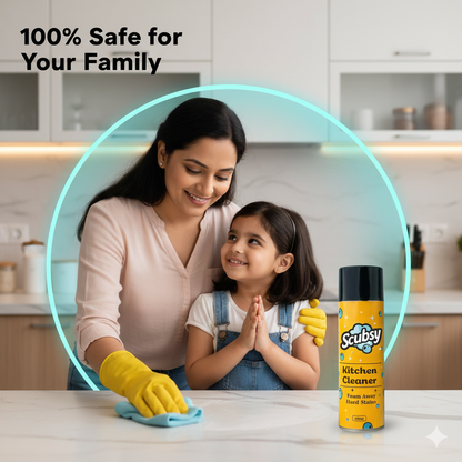 Scubsy India's #1 Foam-Based Complete Kitchen Cleaner & Disinfectant