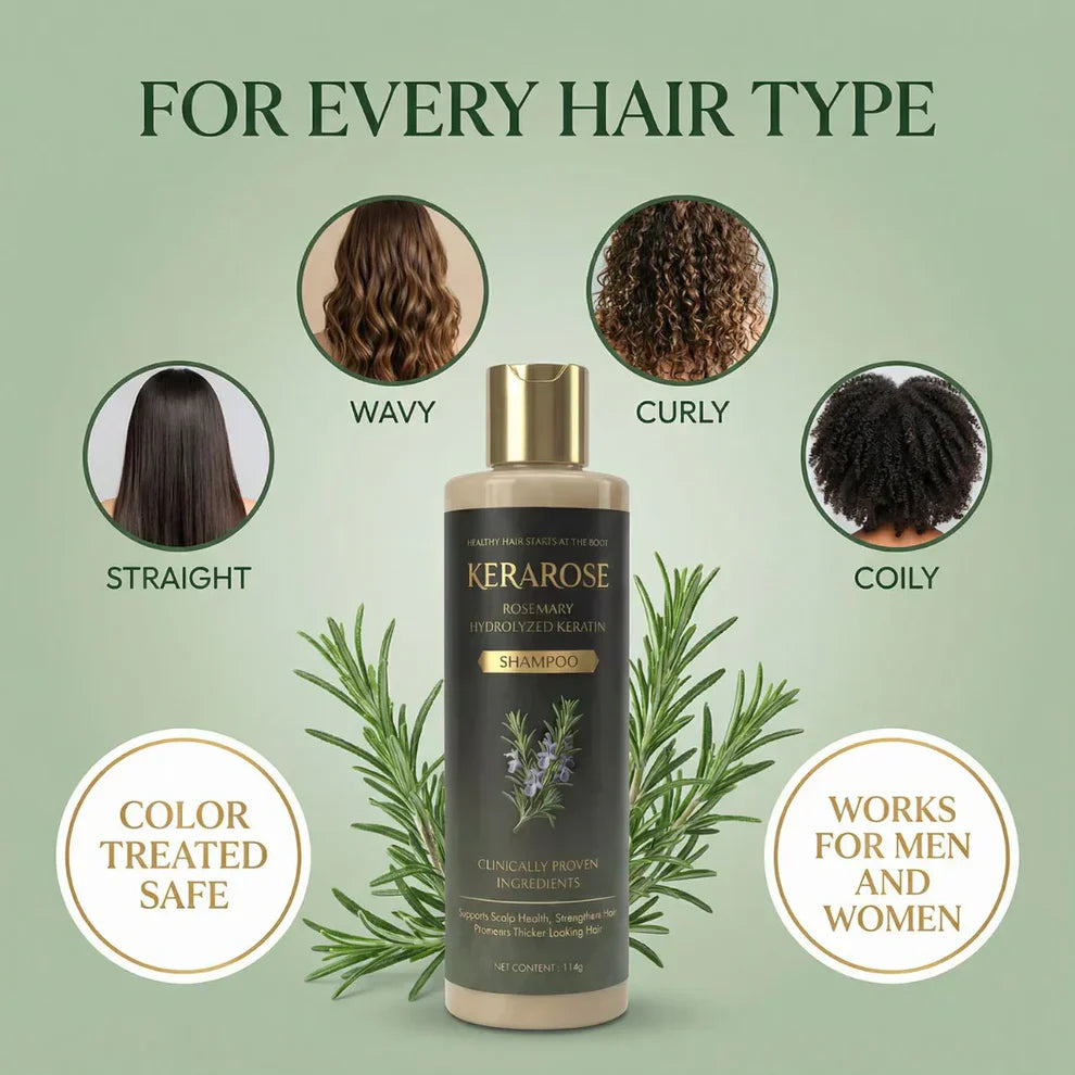 Kerarose Rosemary Shampoo For Hair Growth ( Buy 1 Get 1 Free 🔥)